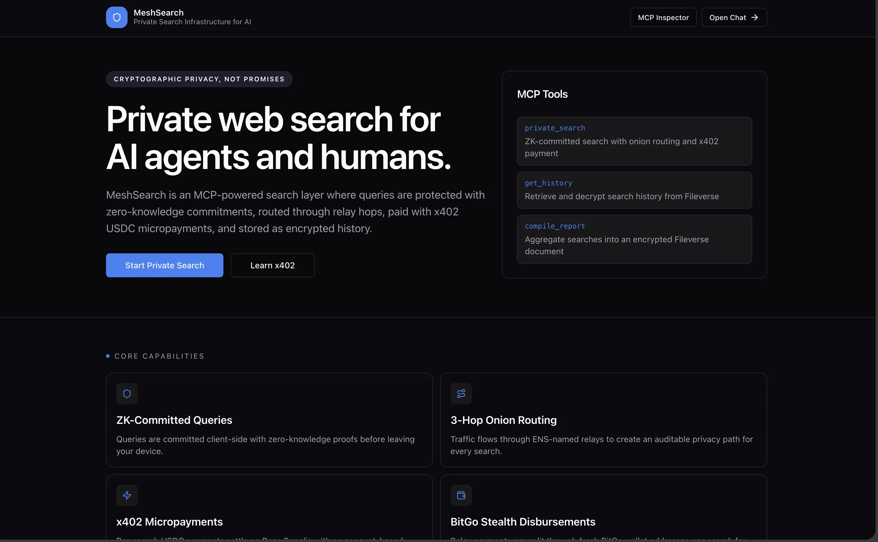 MeshSearch Screenshot 1
