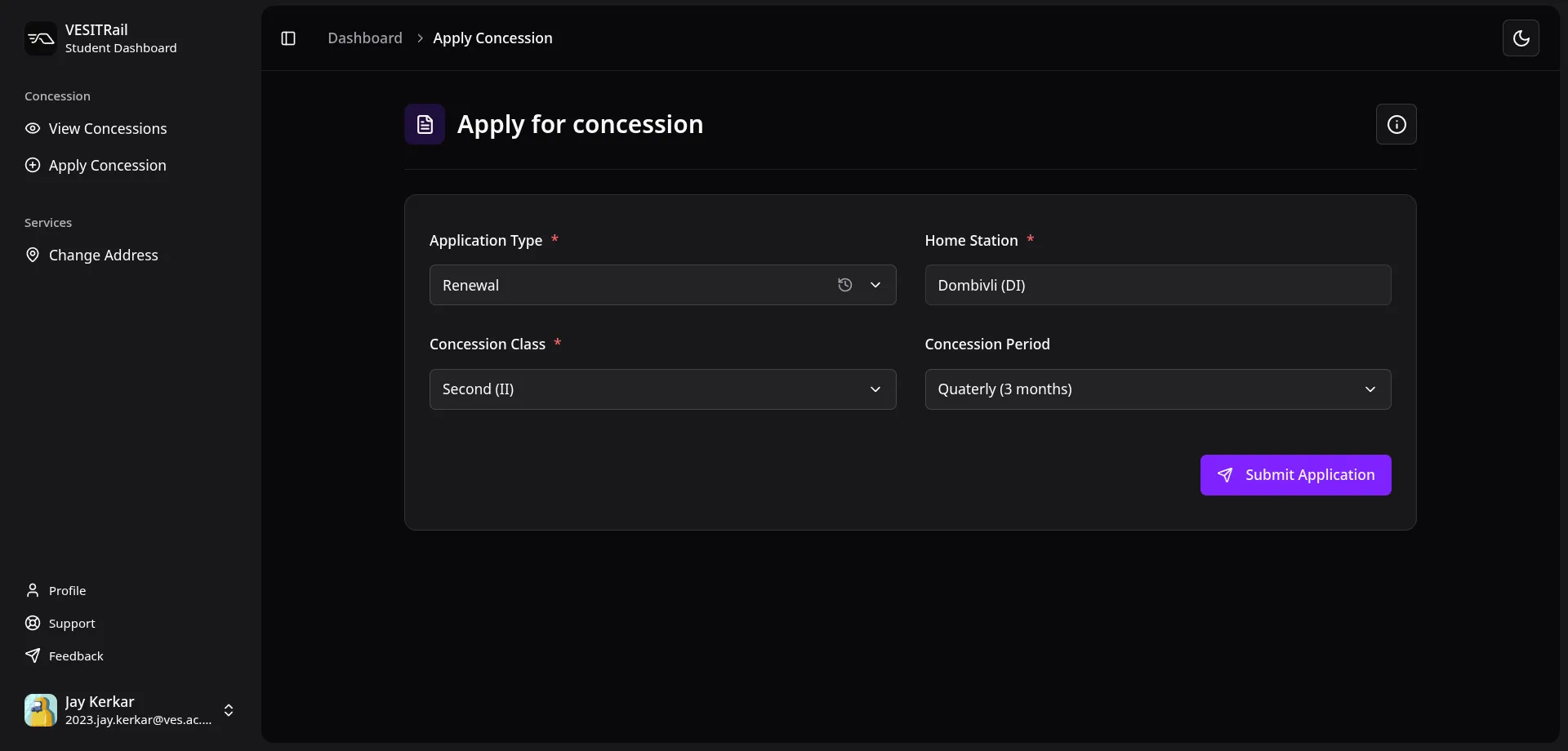 VESITRail Screenshot 3