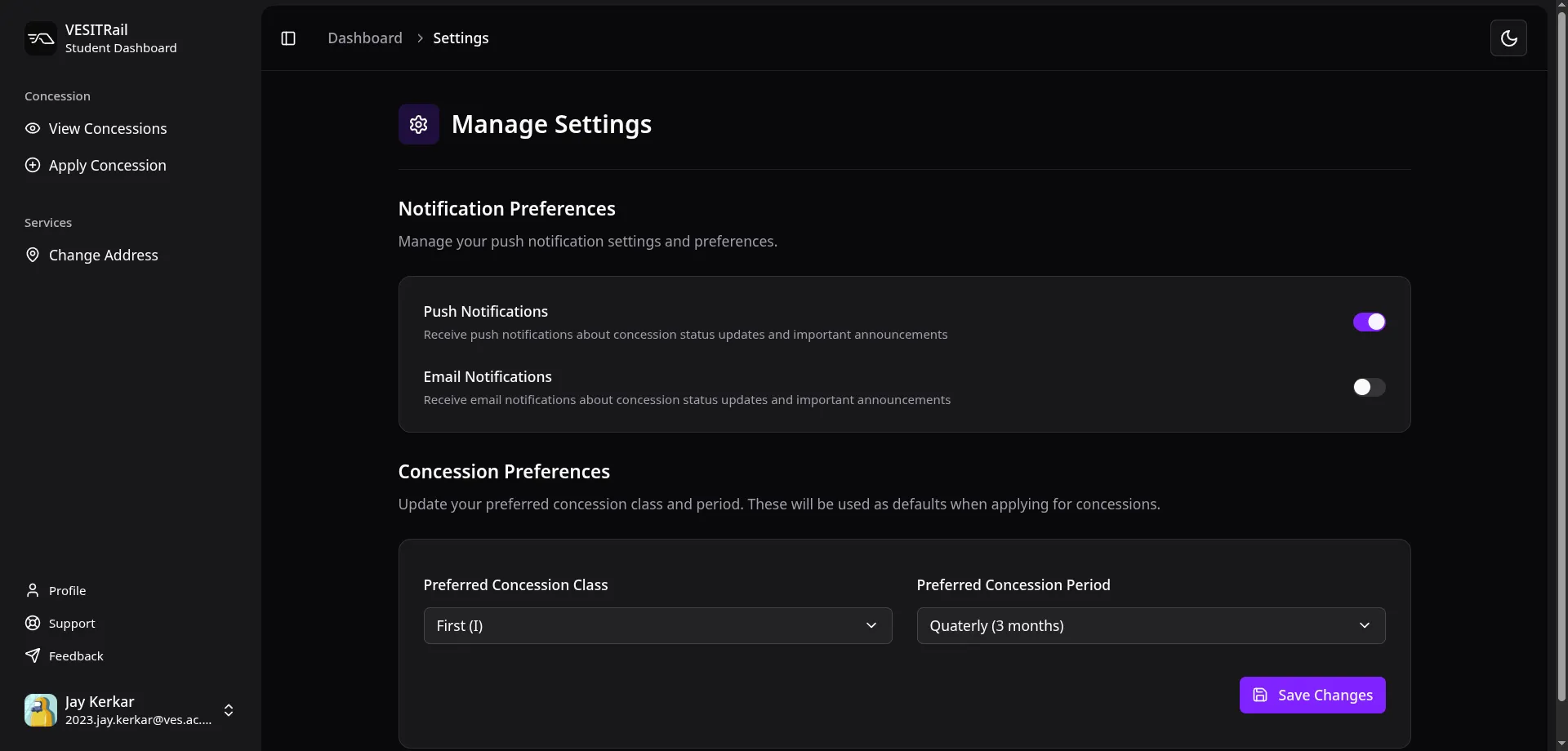 VESITRail Screenshot 6